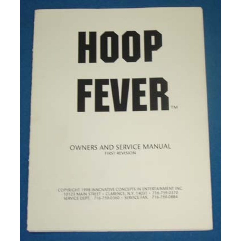 SERVICE MANUAL (HOOP FEVER [HF9001]