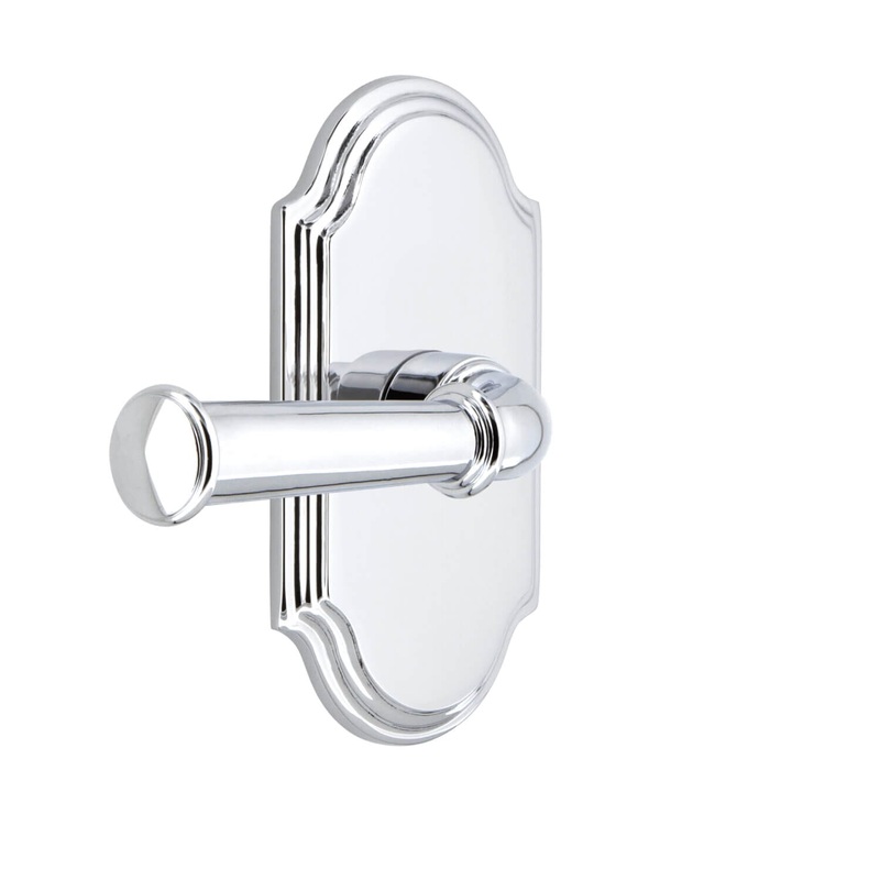 Arc Short Plate with Georgetown Lever in Bright Chrome