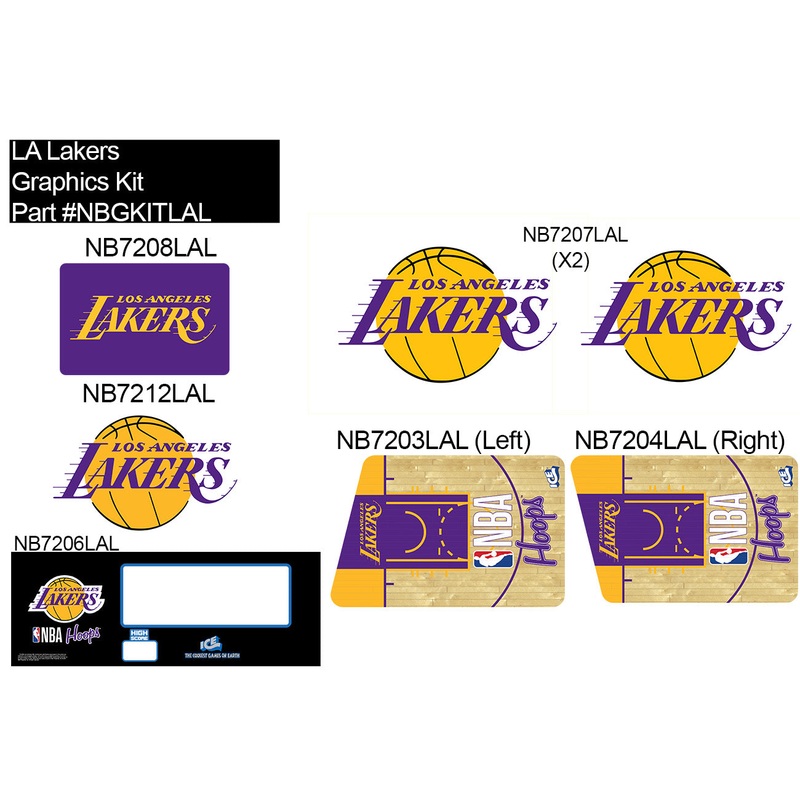 KIT: NB GRAPHICS LOS ANGELES LAKERS [NBGKITLAL]