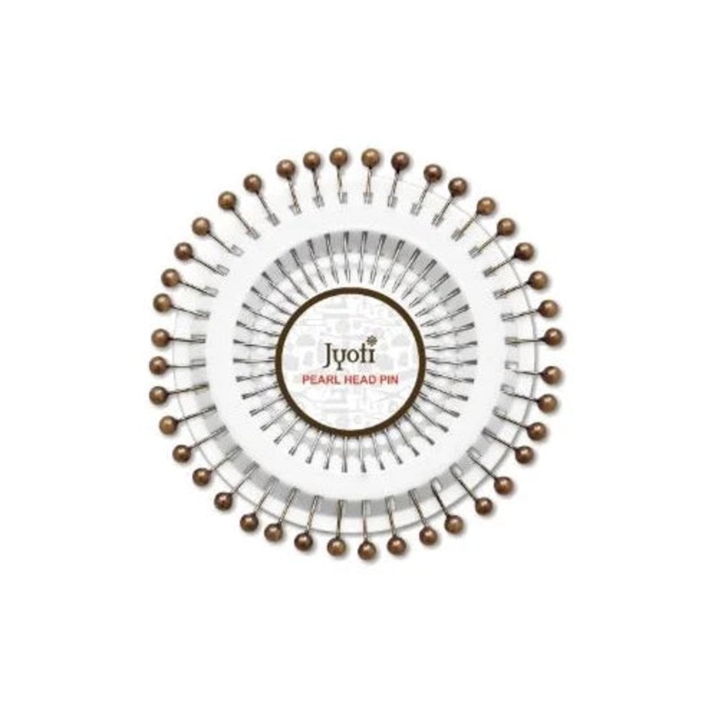 Pearl Head Pin Gold 40Pc Pbhc Jy