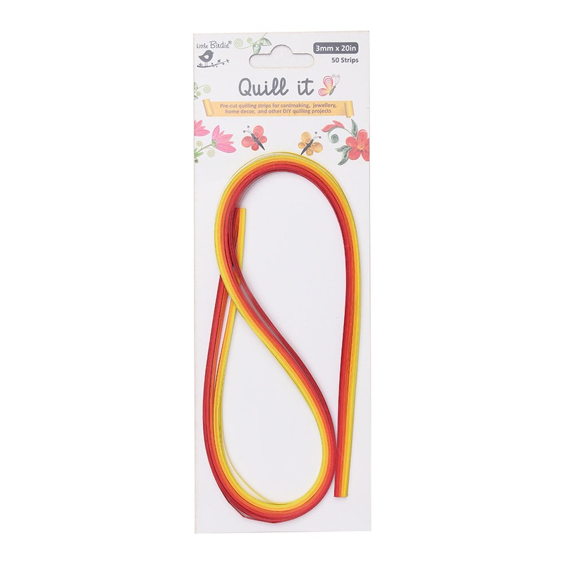 Qulling Strips 21Inch X 3Mm Sunshine Love 50Strips