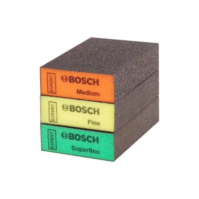 Bosch 2608901175 3 Piece Standard S471 Mixed Grit Foam Sanding Blocks