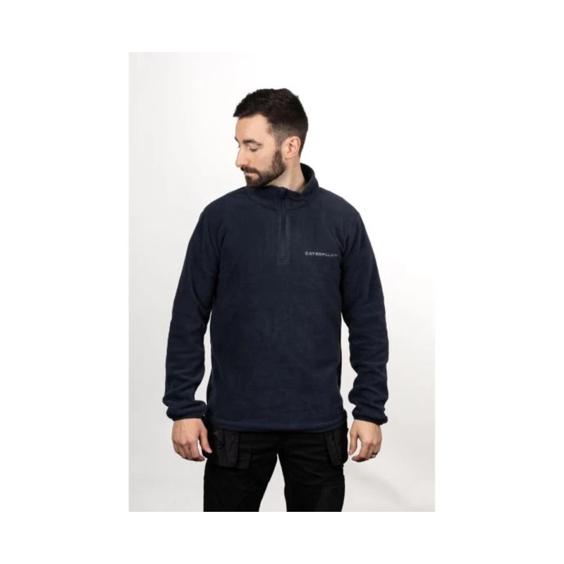 Caterpillar Microfleece Quarter Zip – Size: L Colour: Eclipse