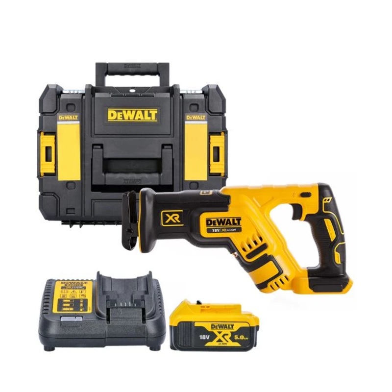 DeWalt DCS367 18V XR Brushless Compact Reciprocating Saw With 1 x 5.0Ah Battery, Charger & Case