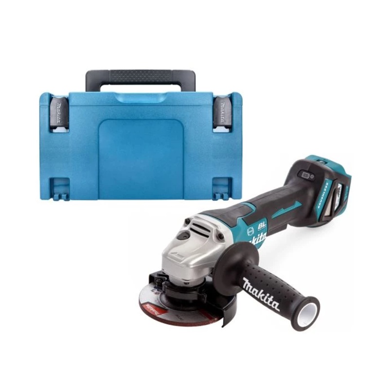 Makita Angle Grinder DGA467Z 18V LXT Cordless 115mm Brushless Paddle Switch With Case Type 3