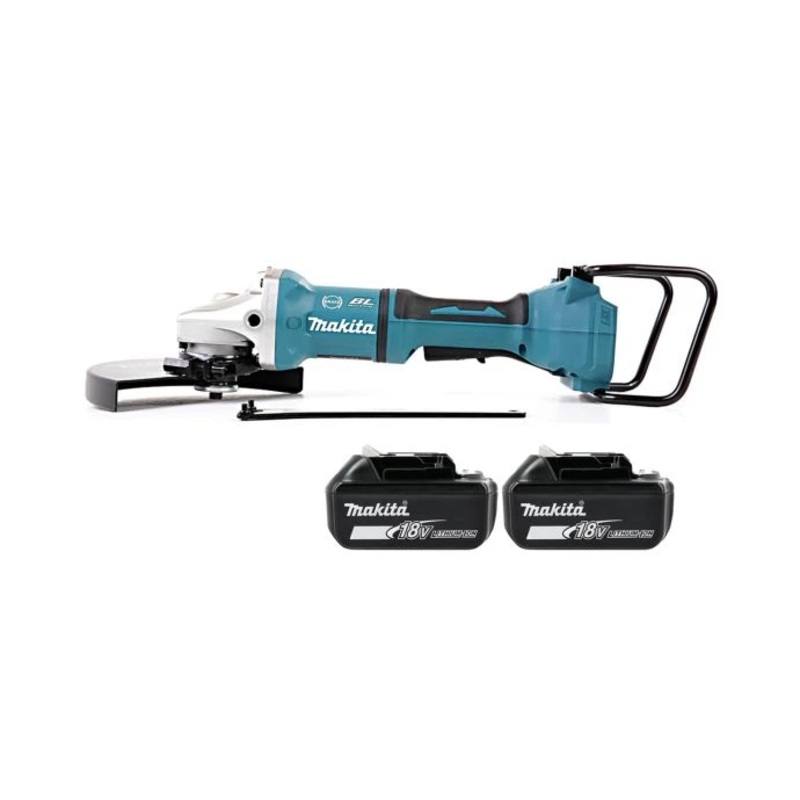 Makita Angle Grinder DGA900Z 18V/36V LXT Cordless 230mm Brushless Paddle Switch With 2 x 5.0Ah Batteries