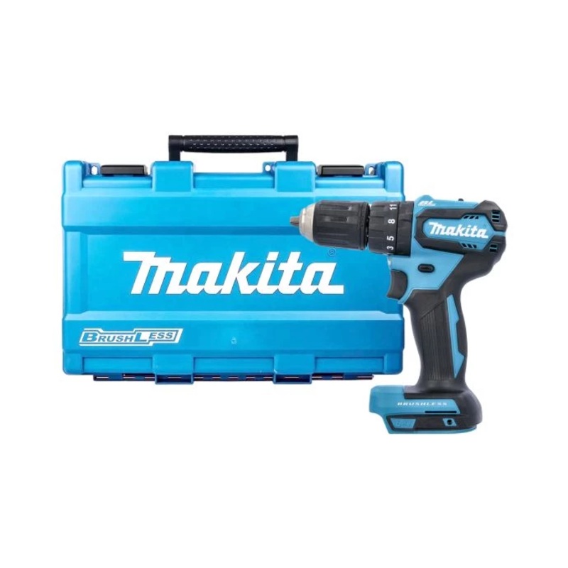 Makita Combi Drill DHP483ZJ 18V LXT Cordless Brushless 1/2″ 2-Speed Keyless Chuck Max 40Nm With Case