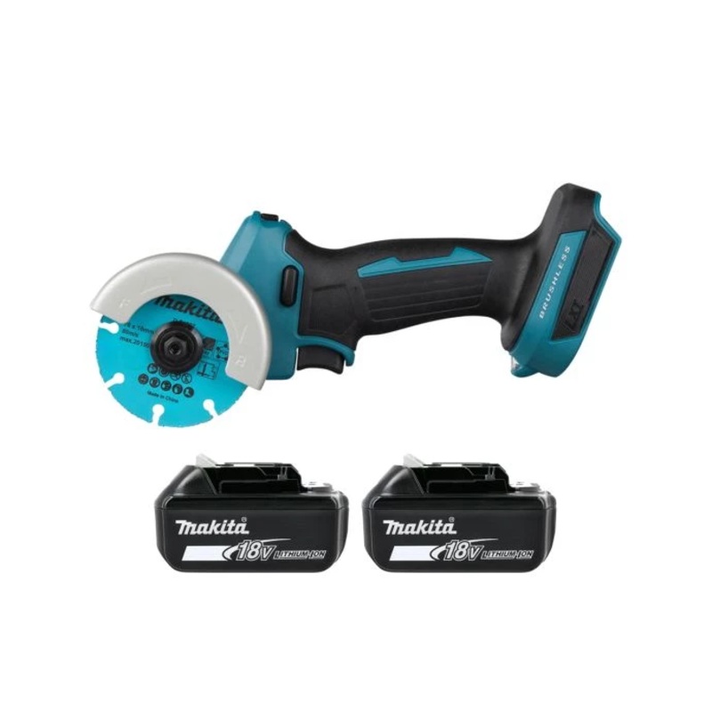 Makita Cut-Off Saw DMC300Z 18V LXT Cordless Brushless 76mm With 2 x 6.0Ah Batteries