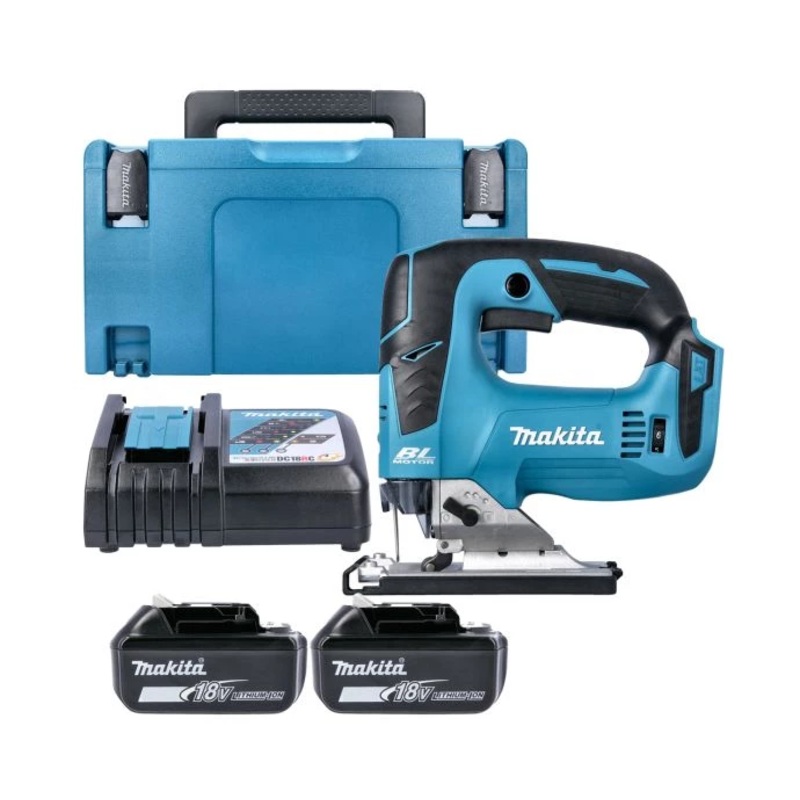 Makita DJV182 18V LXT Cordless Brushless Jigsaw With 2 x 5.0Ah Batteries, Charger & Case
