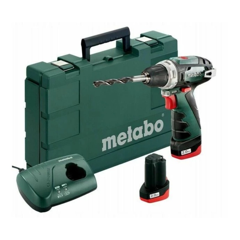 Metabo 10.8 V Powermaxx BS Drill Driver with 2 x 2.0Ah Batteries 600080500