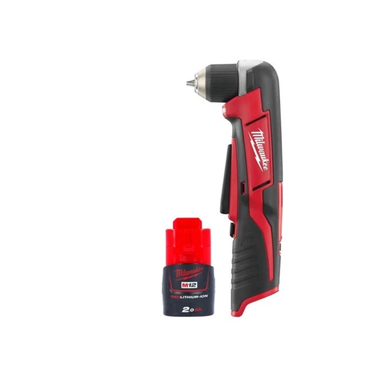 Milwaukee C12RAD 12V Cordless Right Angle Drill With 1 x 2.0Ah Battery