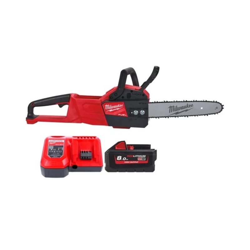 Milwaukee M18FCHSC 18V FUEL Compact Chainsaw With 1 x 8.0Ah Battery  & Charger