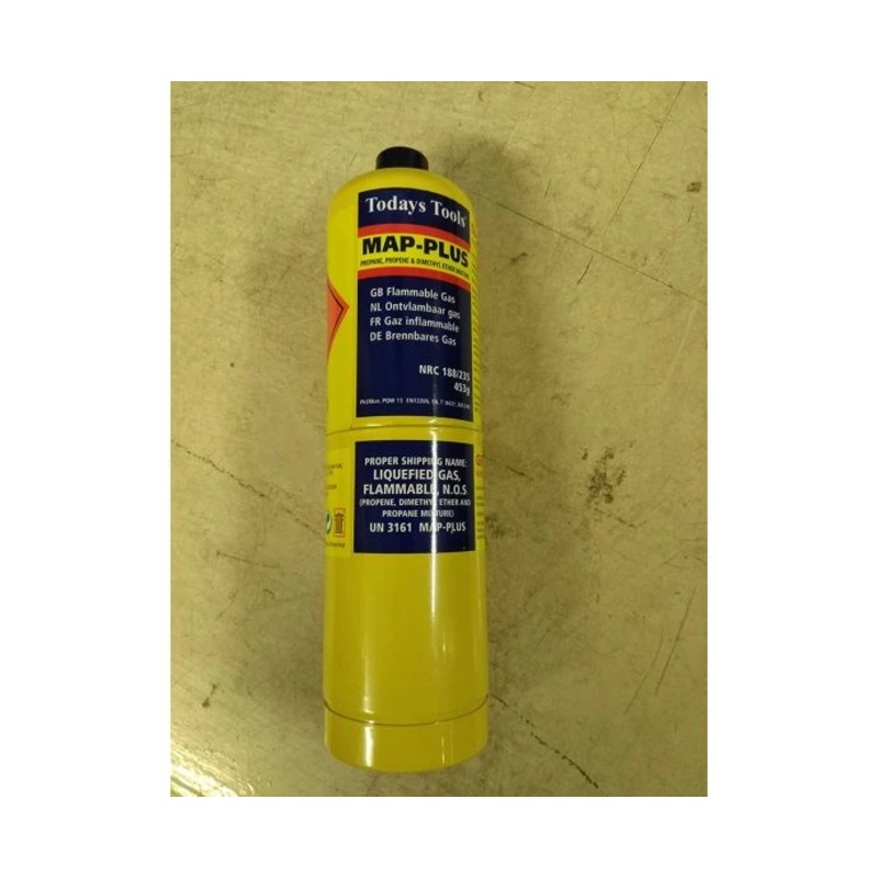 Todays Tools Yellow Map-Plus Gas Cylinder 453g
