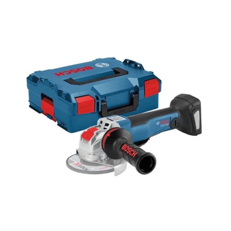 Bosch GWX 18V-10 PC 18V Cordless Brushless 125mm X-Lock Paddle Angle Grinder in L-BOXX – 06017B0700