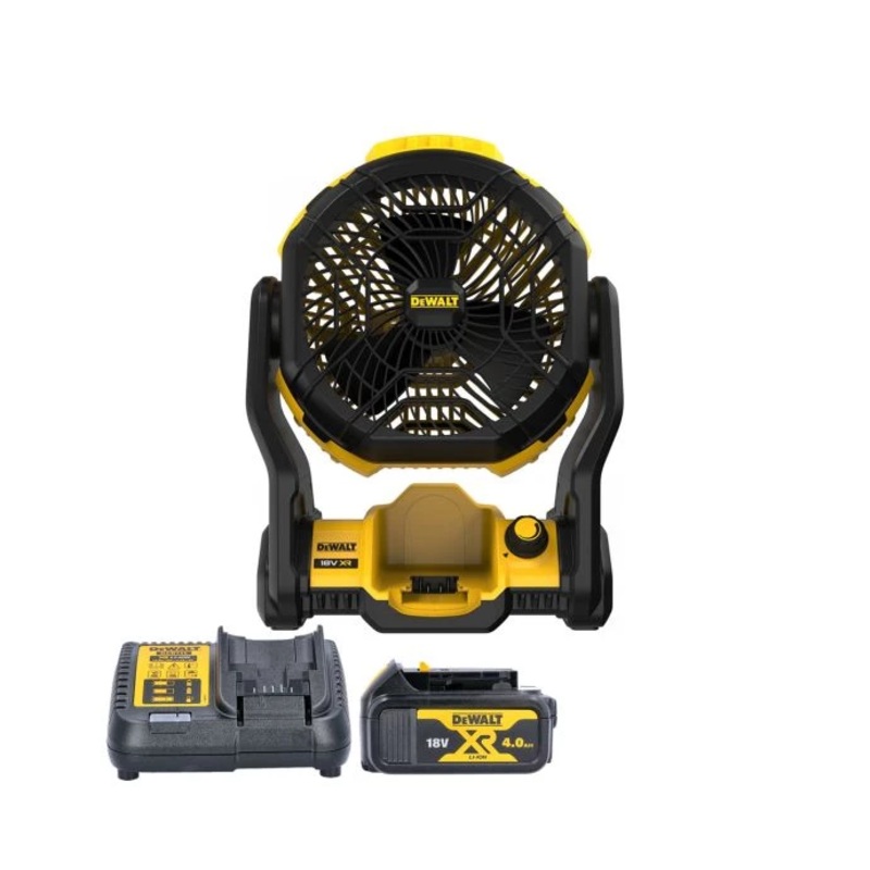 DeWalt DCE512 18V XR Cordless Portable 180 Jobsite Fan With 1 x 4.0Ah Battery & Charger