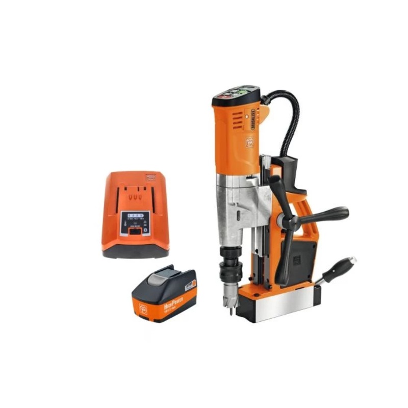 Fein AKBU 35 PMQW 18V SELECT 35mm Cordless Brushless Mag Drill With 1 x 5.2Ah Battery & Charger