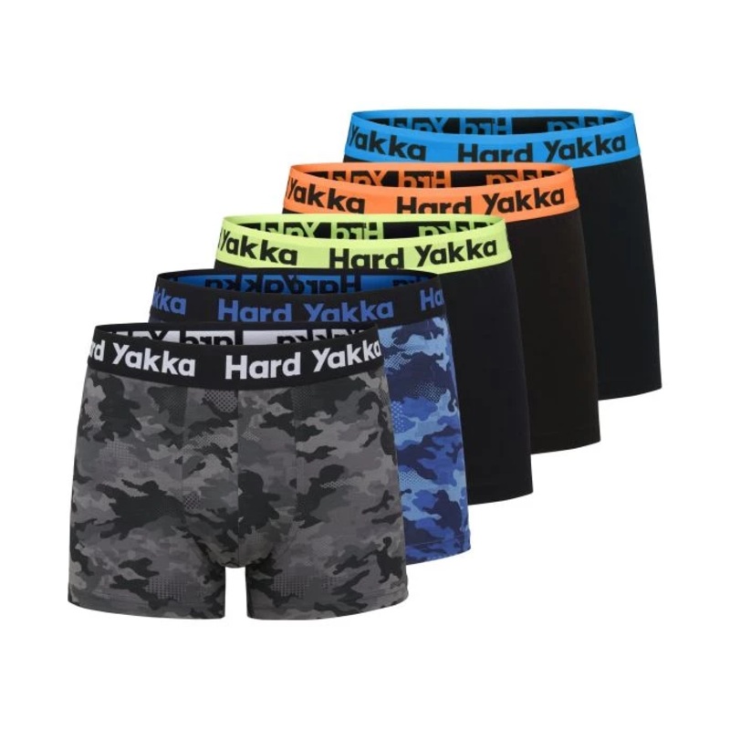 Hard Yakka Cotton Trunk Five Pack – Size: L Colour: Multi