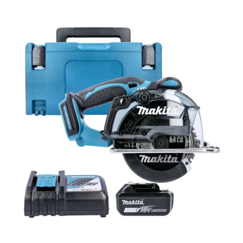 Makita Circular Saw DCS552Z 18V LXT 136mm Cordless Metal Cutting Saw With 1 x 4.0Ah Battery, Charger & Case