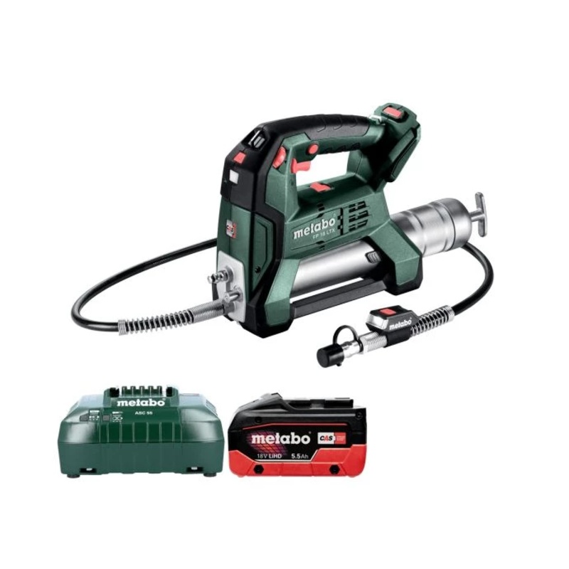 Metabo FP 18 LTX 18V Cordless Grease Gun With 1 x 5.5Ah Battery & Charger