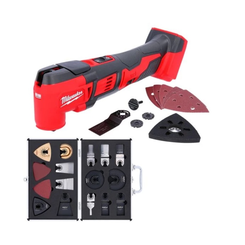 Milwaukee M18BMT M18 18V Compact Oscillating Multi Tool With Extra 34 Pieces Accessory Set
