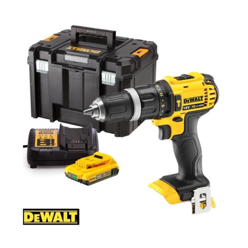 Dewalt DCD785N 18V XR Combi Drill With 1 x 2Ah Battery, Charger & T-Stack Case