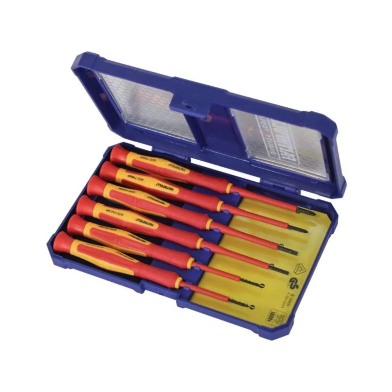 Faithfull FAISDVDEMINI Precision VDE Screwdriver Set, 6 Piece