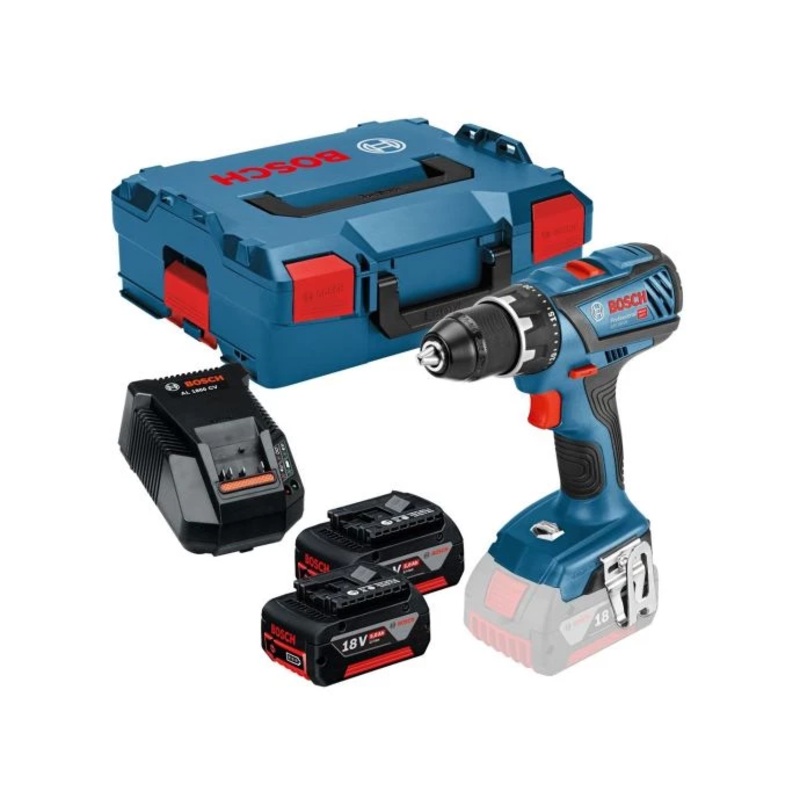 Bosch GSR 18V-28 Drill/Driver With 2x 5Ah Batt. Charger,Case