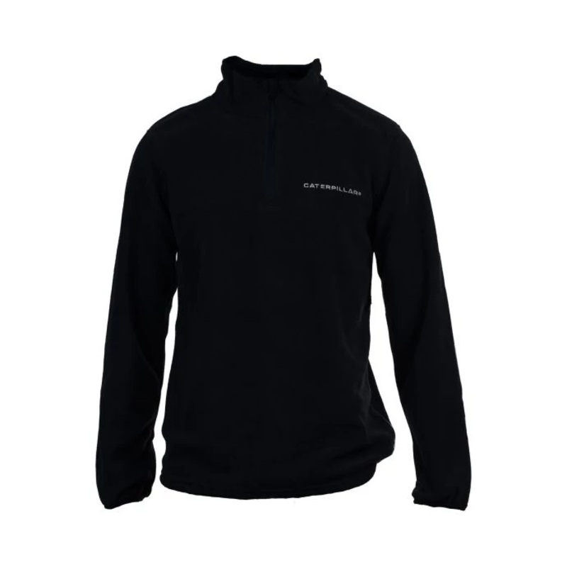 Caterpillar Microfleece Quarter Zip – Size: S Colour: Black