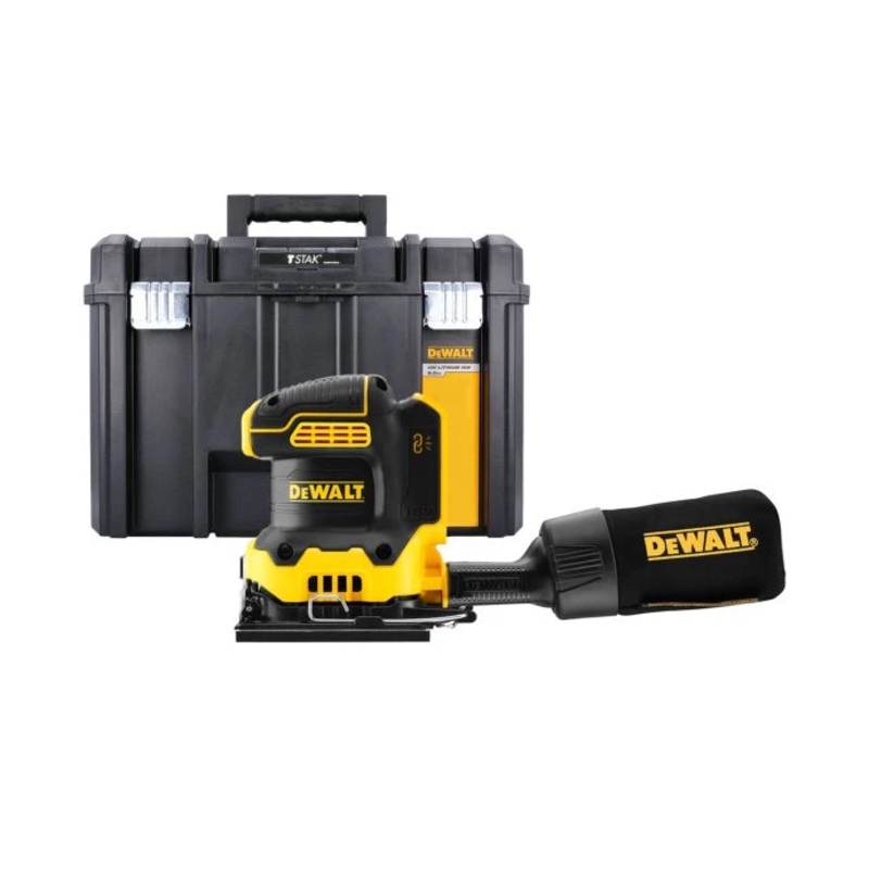 DeWalt DCW200 18V XR Brushless 1/4″ Palm Sander With DWST1-71195 TSTAK VI Case