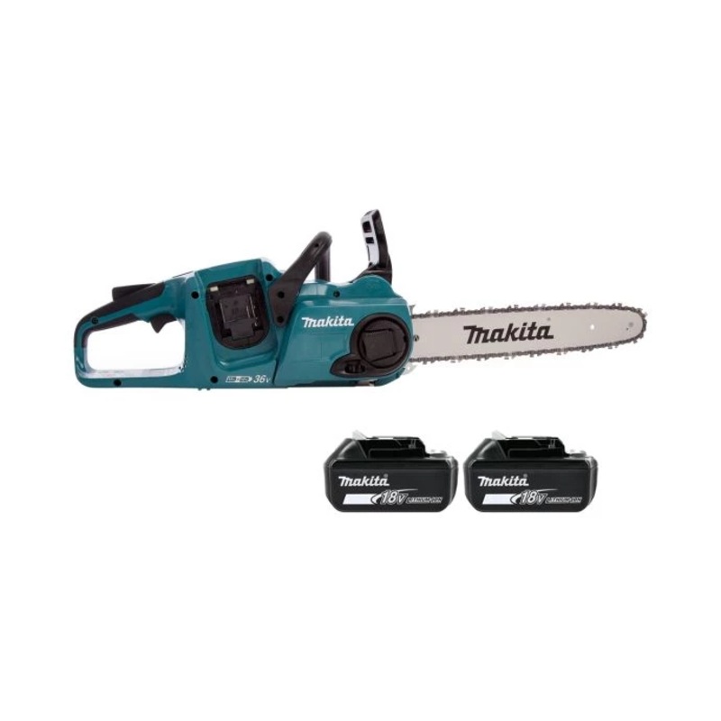 Makita Chainsaw DUC353Z 18V/36V LXT Cordless Brushless 3/8″ Chain Pitch 350mm/14″ 1100W With 2 x 6.0Ah Batteries