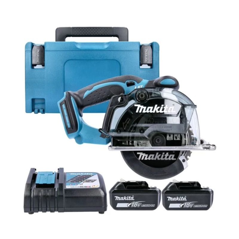 Makita Circular Saw DCS552Z 18V LXT 136mm Cordless Metal Cutting Saw With 2 x 3.0Ah Batteries, Charger & Case