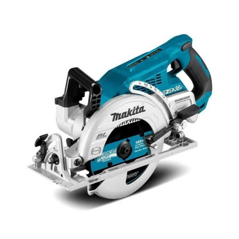 Makita Circular Saw DRS780Z 18V/36V LXT 185mm Cordless Brushless Robust Wood Cutting Saw with remote start for dust extraction Bare Unit