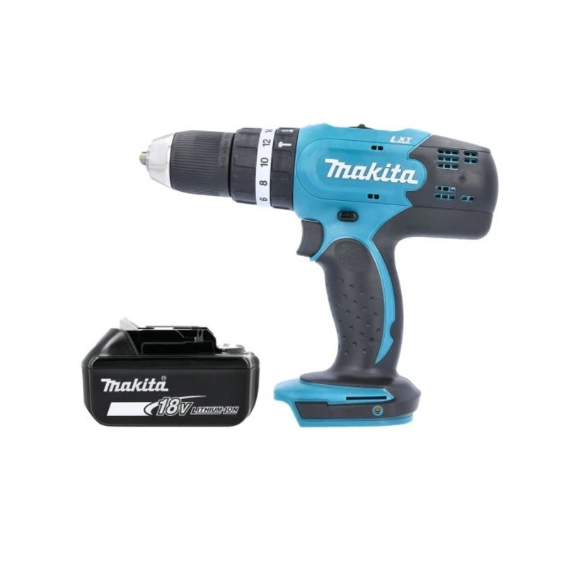 Makita DHP453Z 18V LXT Cordless 1/2″ 2-Speed Keyless chuck Max 42Nm Combi Drill With 1 x 6Ah Battery