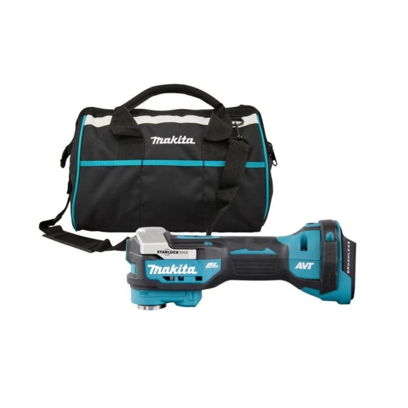 Makita Multi Tool DTM52Z 18V LXT Cordless Brushless Starlock Max Keyless With Small Wide Mouth Tool Bag