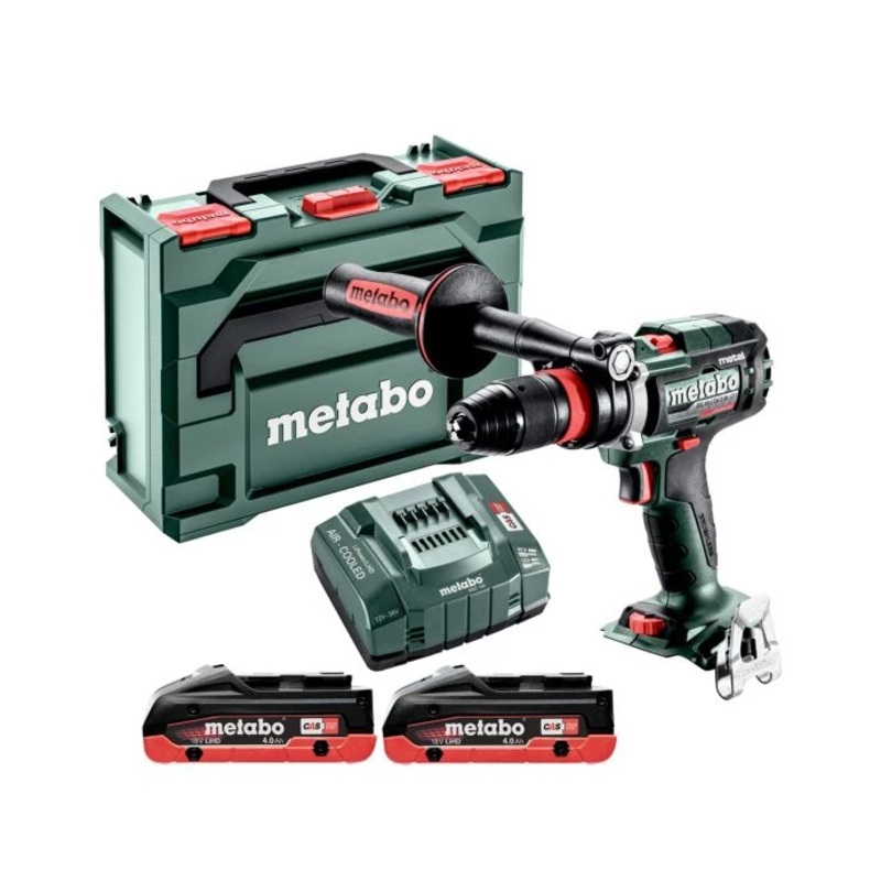 Metabo BS 18 LTX-3 Q I Metal 18V Cordless Brushless Drill Driver With 2 x 4.0Ah LiHD Batteries, Charger & MetaBox