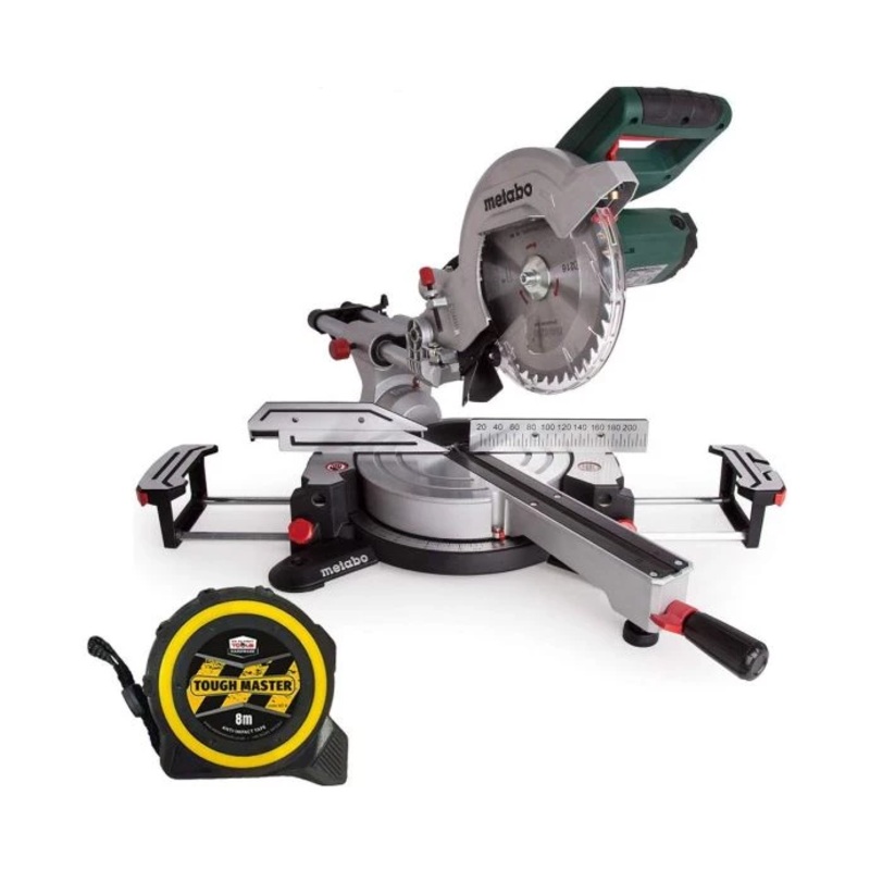 Metabo KGS216M Mitre Saw 110V + Tape Measures 8M/26ft