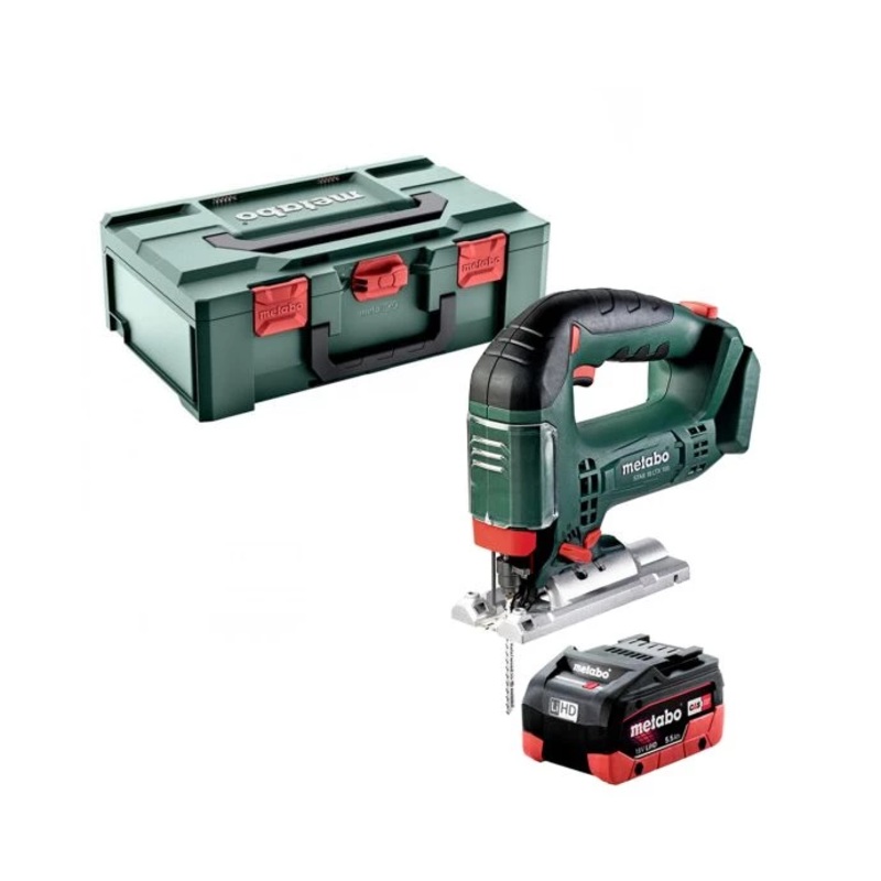 Metabo STAB 18 LTX 100 18V Cordless Bow Handle Jigsaw With 1 x 5.5Ah Battery & metaBOX