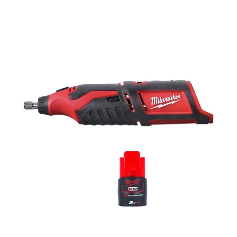 Milwaukee C12RT 12V Cordless Rotary Multi Tool With 1 x 2.0Ah Battery