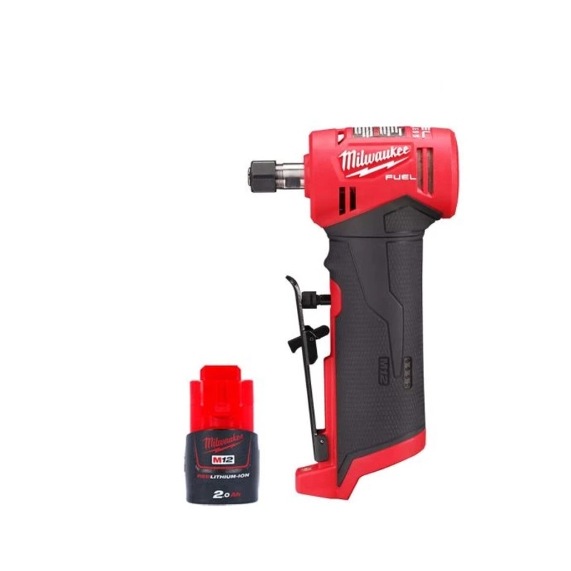 Milwaukee M12FDGA 12V Cordless Fuel Angled Die Grinder With 1 x 2.0Ah Battery