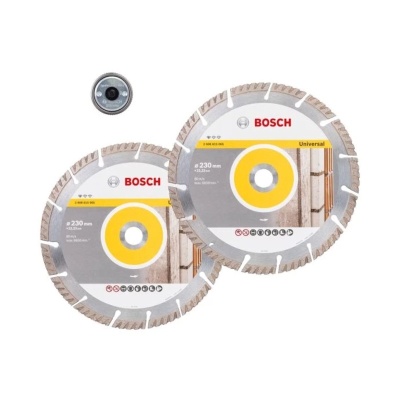 Bosch 06159975T0 230mm Diamond Blade Twin Pack With SDS Clic Nut