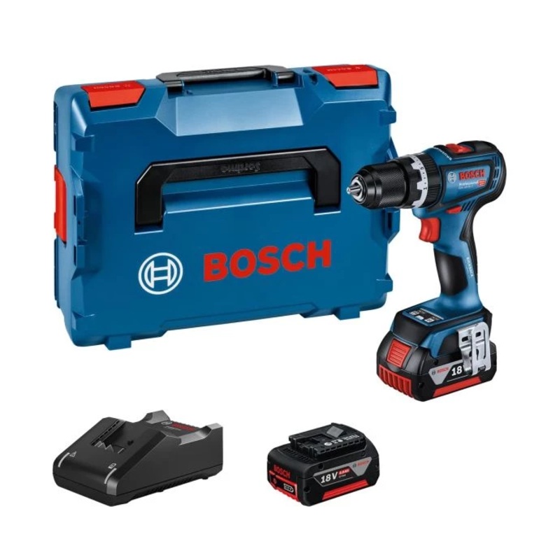 Bosch GSB 18V-90 C (2x GBA 4.0Ah, GAL 18V-40, L-BOXX) BRUSHLESS 18V Combi Drill – 06019K6171