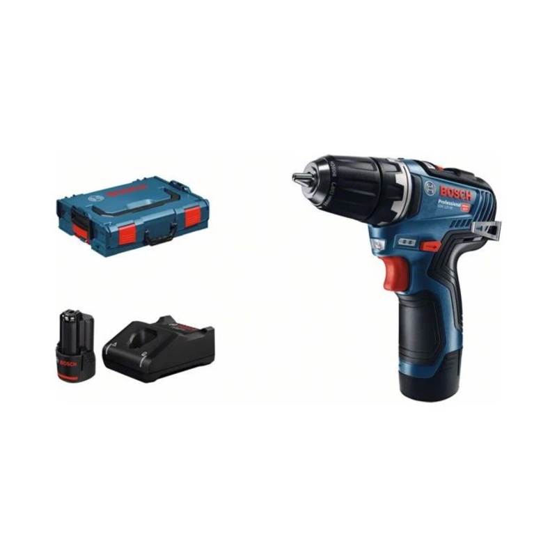 Bosch GSR 12V-35 (2x GBA 3.0Ah, GAL 12V-40, L-BOXX) BRUSHLESS 12V Drill Driver – 06019H8070