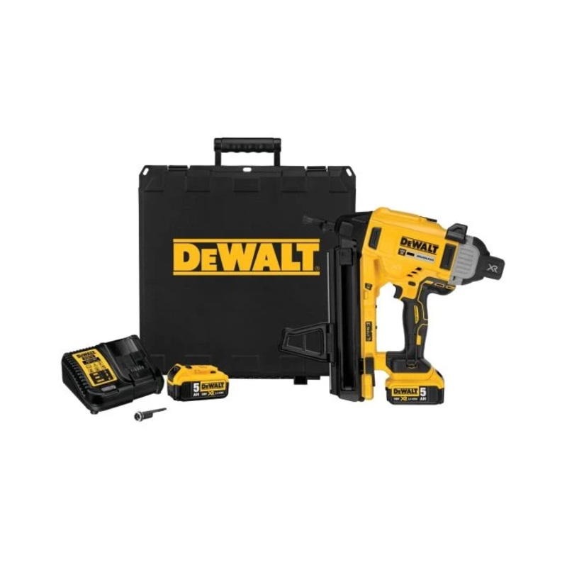 DeWalt DCN890P2 18v XR Cordless Brushless Concrete Nailer 2 x 5.0Ah Batteries, Charger & Case