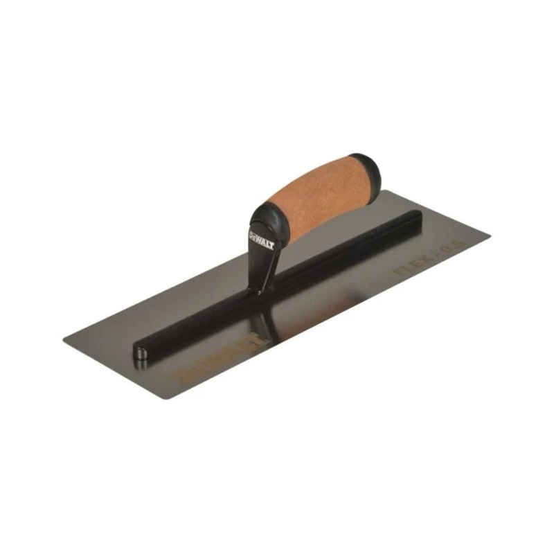DeWalt DDW2982 14in 0.5mm FLEX Stainless Steel Drywall Flat Blade Hand Trowel, Leather Handle