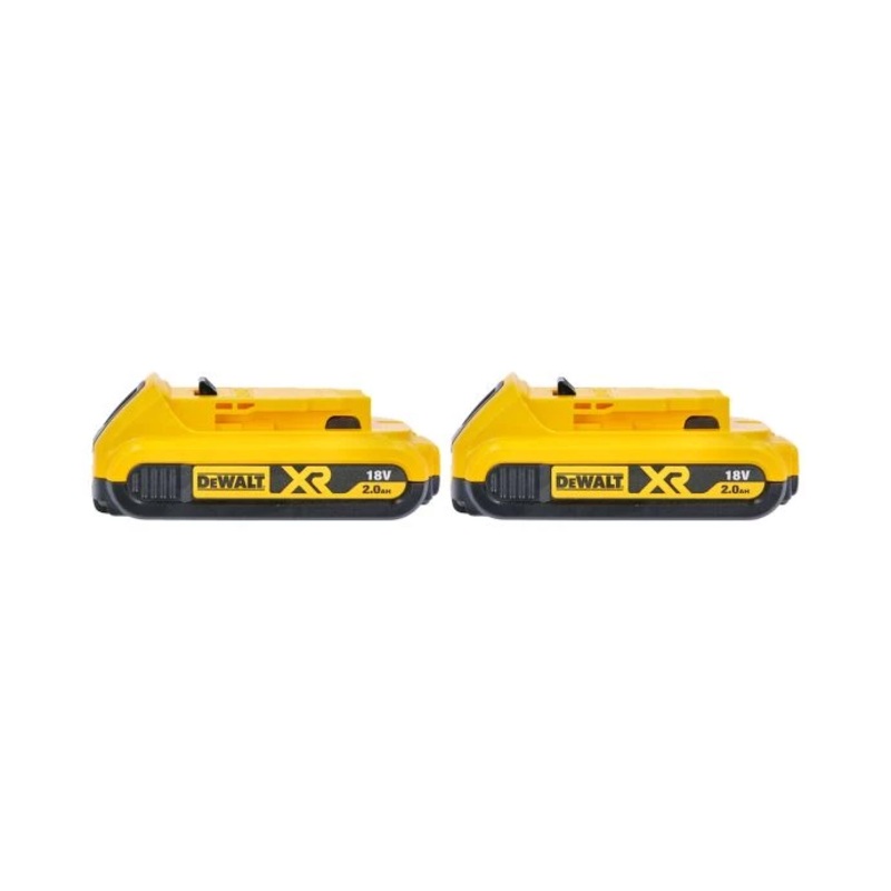 DeWalt Genuine DCB183 XR 18V 2.0Ah Lithium-Ion Slide Battery Twin Pack