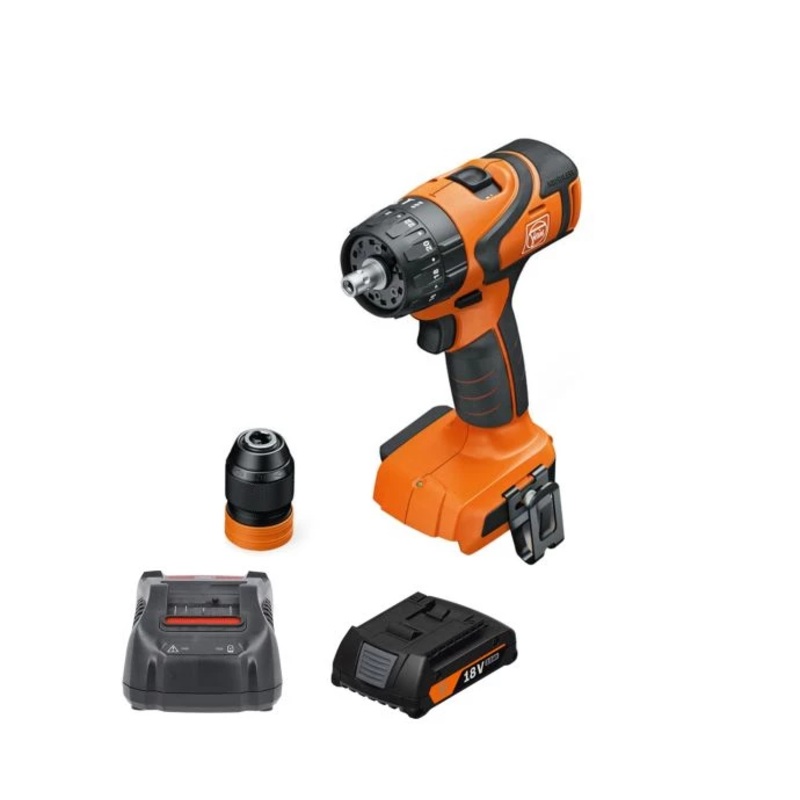 Fein ASB 18 Q AS Brushless 2 Speed Combi Drill With 1 x 2Ah Battery & Charger
