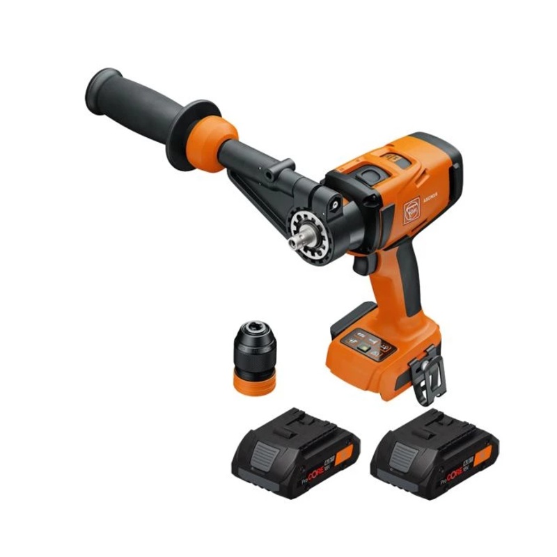 Fein ASCM 18-4 QMP AS 18V AMPShare Cordless Brushless Combi Drill With 2 x 4Ah Batteries