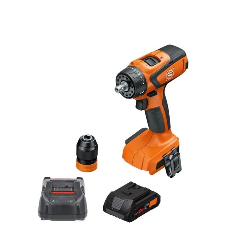 Fein ASCM 18 QSW 18V AS AMPShare 4 Speed Cordless Drill Driver With 1 x 4Ah Battery & Charger