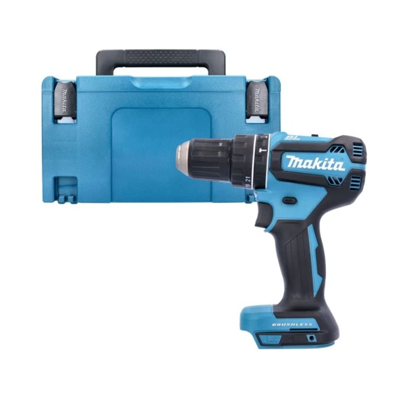 Makita Combi Drill DHP485Z 18V LXT Cordless Brushless 1/2″ 2-Speed Keyless Chuck Max 50Nm With Case Type 3