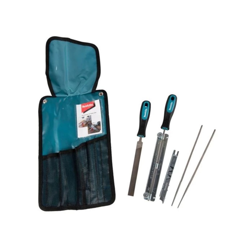 Makita D-72182 5.2mm Chainsaw Chain Blade Sharpening Set in Roll Up Pouch